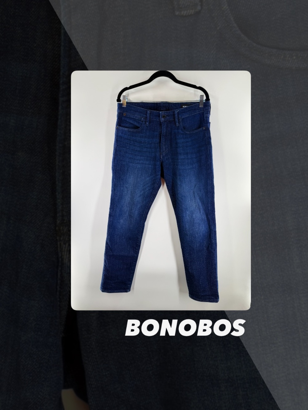 EUC Bonobos Dark Blue Slim Premium 4-Way Stretch Jeans